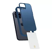 COMPLE iPhone 15 Pro Max 6.7吋專用 MagSafe感應式卡槽防摔保護殼(多色) 藍