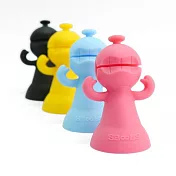 【設計小人】小人愛線撐場面-收納手機座 黃