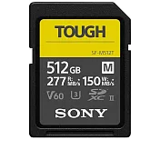 SONY 索尼 SF-M512T SD SDXC 512G 512GB 277MB/S TOUGH UHS-II 高速記憶卡(公司貨) 黑