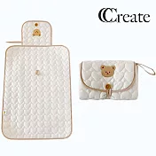 【CC家居】可愛小動物多功能攜帶式隔尿墊/尿布墊(可摺疊收納) 小熊