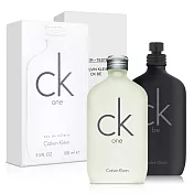 Calvin Klein 凱文克萊 CK one 中性淡香水(100ml)+CK be 男性淡香水-Tester(100ml)