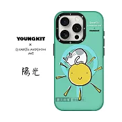 YOUNGKIT原創潮流 iPhone 15 Pro 6.1吋 萌咪系列 Magsafe磁吸聯名防摔手機殼 陽光