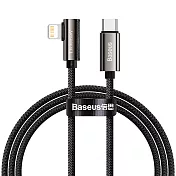 Baseus倍思 20W 傳說系列彎頭 TC to IOS 快充數據線 100cm 黑色