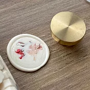 HAPPYMT封蠟火漆章頭-空白款 圓形(不含木柄)