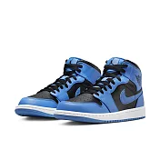NIKE AIR JORDAN 1 MID 男籃球鞋-藍黑-DQ8426401 US11 藍色