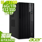 Acer Veriton VM8715G 雙碟商用電腦(i5-13500/16G/1TB+512G SSD/GTX1650_4G/W11P)