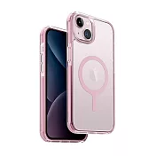 UNIQ iPhone 15 Plus Combat 四角強化軍規磁吸防摔三料保護殼 嫩粉