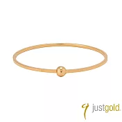 【Just Gold 鎮金店】躍動星球 黃金手環(網路限定)6號