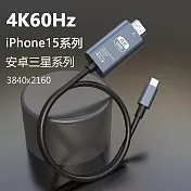 Type c轉HDMI 4K60Hz高畫質影音轉接線-2M