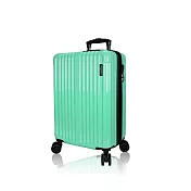 DF travel-曼哈頓系列PC亮面TSA海關鎖24吋加大旅行箱 - 多色可選 墨綠