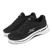 Skechers 休閒鞋 Go Walk Arch Fit 男鞋 黑 白 緩衝 足弓支撐 回彈 健走 運動鞋 216262BKW