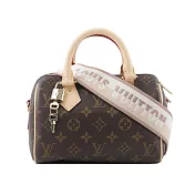 LV Monogram Speedy 手提/斜背二用包20cm M46222 (米背帶)