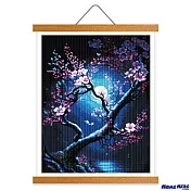 [HOMEHERE] DIY鑽石畫／花月夜 風姿 掛軸無框版