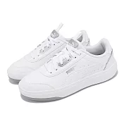 Puma 休閒鞋 Tori Pop-Up Metallics 女鞋 白 銀 微厚底 增高 運動鞋 小白鞋 39249002 22.5cm WHITE-SILVER