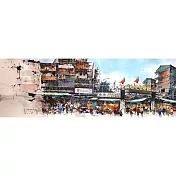 【玲廊滿藝】(阿力)余思瑩-南機場夜市38x110cm