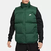 NIKE AS M NK CLUB PUFFER VEST 男羽絨背心-綠-FB7374323 L 綠色