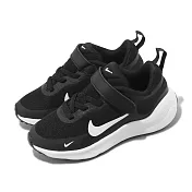 Nike 童鞋 Revolution 7 PSV 中童 黑 白 魔鬼氈 運動鞋 輕量 緩震 小朋友 FB7690-003 14cm BLACK/WHITE-WHITE