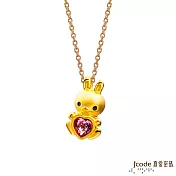 J’code真愛密碼金飾 兔兔好開心黃金墜子 (限量隱藏版) 送紅繩