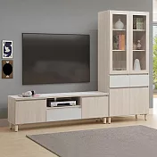 Homelike 喜家居8尺岩板視廳組合櫃(5.3尺電視櫃+中抽書櫃)(2347)