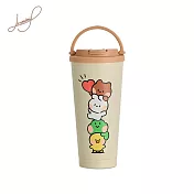 LINE FRIENDS minini手提不鏽鋼杯750ml HAPPY