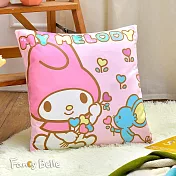 義大利Fancy Belle《Sanrio-甜心美樂蒂》麂皮靠墊 45*45CM