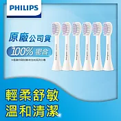 【Philips飛利浦】官方直營 輕柔系列專用-輕柔舒敏刷頭_小刷頭_HX2013/01*2組 (3入/組，共6入)