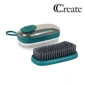 【CC家居】多功能液壓可換頭清潔刷-雙頭(洗衣刷/萬用清潔刷) 綠色