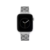【NINE WEST】Apple watch 經典LOGO不鏽鋼蘋果錶帶 42/44/45/49mm 質感銀