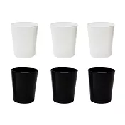 《excelsa》水杯 茶杯 咖啡杯 | 玻璃杯6入(黑白300ml) 玻璃杯6入(黑白300ml)