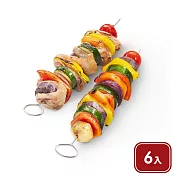 《tescoma》Presto燒烤烤肉串叉6入 | 燒烤串叉 烤肉用具 中秋節 露營烤肉 BBQ - 25cm