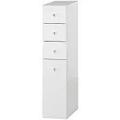 和歌山四抽隙縫櫃-小 白