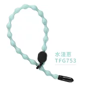 日本製Beauty World可調式快速髮束緊且不易鬆脫彈性力髮圈髮繩TFG75(適髮質細軟.運動跳舞)休閒髮飾綁頭髮帶 水淺蔥