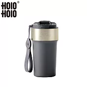 【HOLOHOLO】LATTE CUP 吸管保溫拿鐵杯(500ml/2色) 灰色