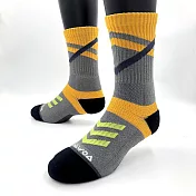 【WOAWOA】能量激發登山襪-高筒-女款|單雙(健走襪 除臭襪 襪子 男襪 女襪 運動襪) 大地黃M(22-24公分)