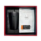【PO:Selected】丹麥POx黑沃耶加雪菲咖啡禮盒組(棱角保溫杯460ml-共3色/咖啡豆) 黑