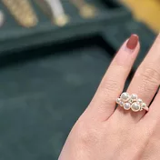 MAISON M 不規則堆疊天然珍珠戒指