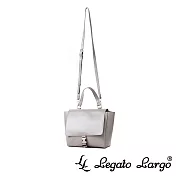 Legato Largo 簡約圓潤感方形手提斜背兩用包- 奶茶色
