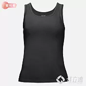 3M-佳立適-升溫蓄熱保暖衣-石墨烯系列-蜜桃著素面-女背心- XL 黑色