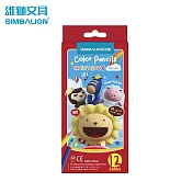 雄獅 CP-12A 六角彩色鉛筆紙盒裝12色
