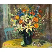 【玲廊滿藝】劉美伶-百年好合45.5x53cm