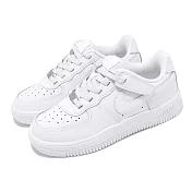 Nike 休閒鞋 Force 1 Low Easyon PS 中童鞋 白 皮革 魔鬼氈 AF1 經典 FN0237-111