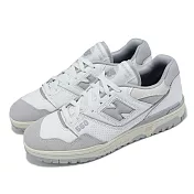 New Balance 休閒鞋 550 男鞋 女鞋 白 雨雲灰 皮革 復古 NB 情侶鞋 BB550NEA-D 28.5cm GREY/WHITE