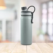 VACUUM陶瓷塗層304不鏽鋼真空保溫瓶-700ml-1支 太空灰