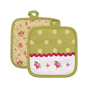 《Premier》方形棉質隔熱墊 | 桌墊 鍋墊 餐墊 耐熱墊 杯墊 - 玫瑰