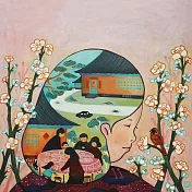 【玲廊滿藝】日淳插畫-春圓34x34cm