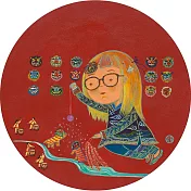 【玲廊滿藝】日淳插畫-舞春2-30x30cm