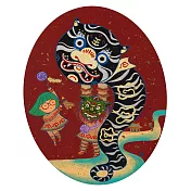 【玲廊滿藝】日淳插畫-12生肖－虎50x40cm