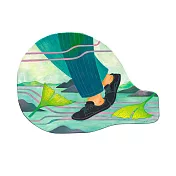 【玲廊滿藝】日淳插畫-流動1-42x58cm