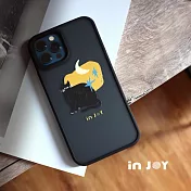 INJOYmall for iPhone 13 Pro Max 星空黑貓 磨砂手感 防摔手機殼