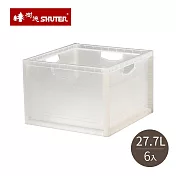 【臺灣樹德】MIT臺灣製 KD-2638 巧拼收納箱-6入- 透明